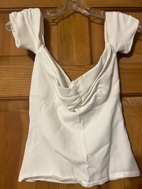 Astr White Off the Shoulder Top